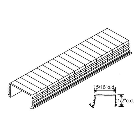 Strybuc Black Vinyl U Channel 67-18